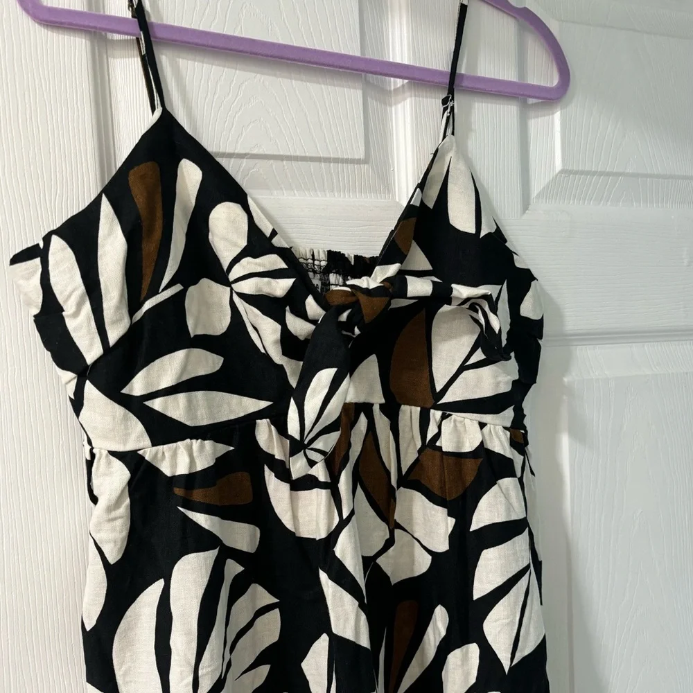 Tabitha Brown for Target Neutral Palm print maxi dress size L - Picture 4 of 13